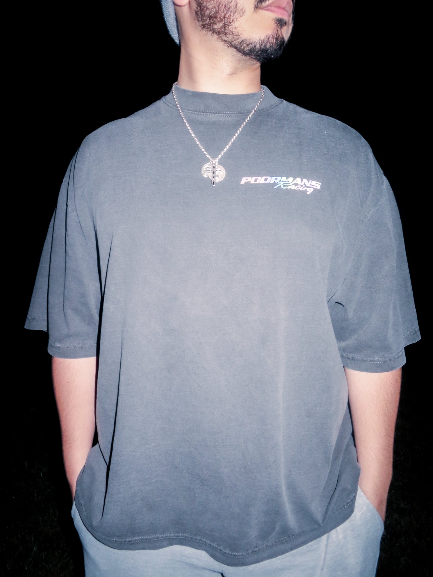 OVERSIZED WASHED TEAM REFLECTIVE SHIRT