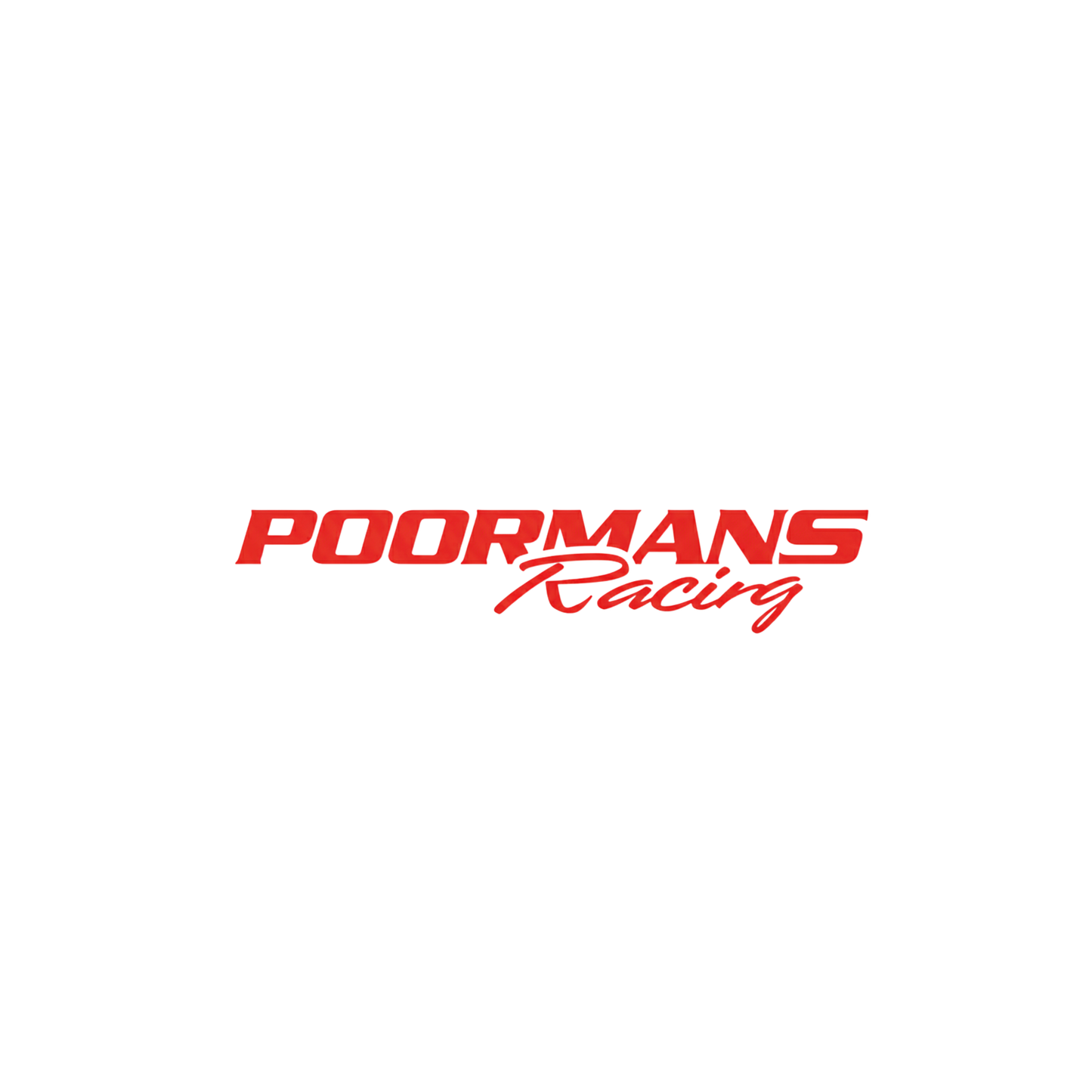 7” POORMANS RACING REFLECTIVE LOGO