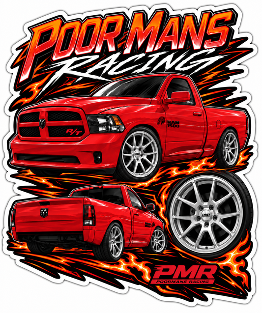 PMR REDLINE STREET TRUCK STICKER
