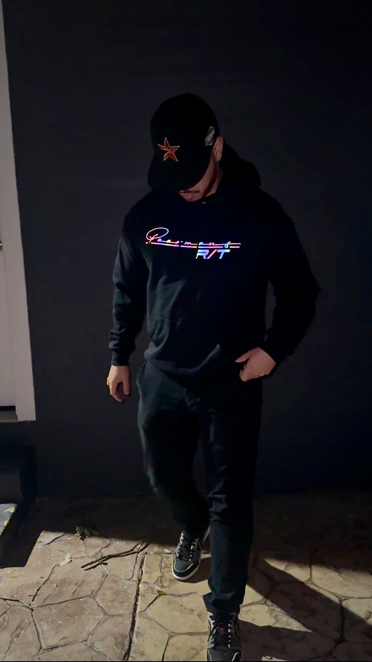 PoorMans R/T Logo (Black/Black Reflective) Hoodie