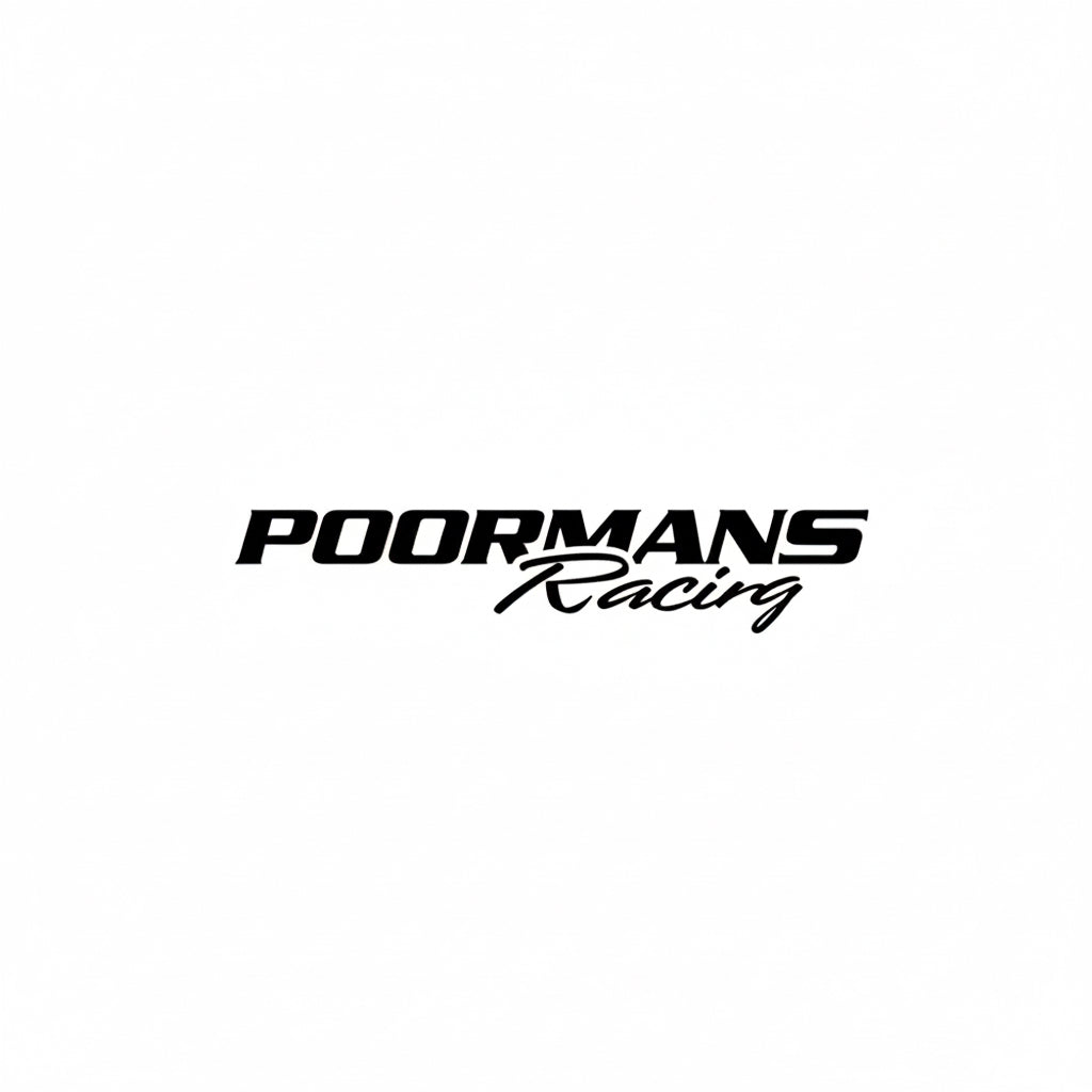 7” POORMANS RACING REFLECTIVE LOGO